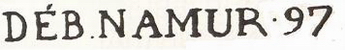 DEBOURSE NAMUR DEBOURSE NAMUR